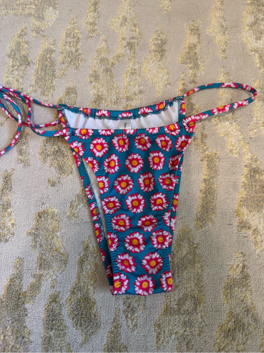 Floral Tie-Side Swim Bottom